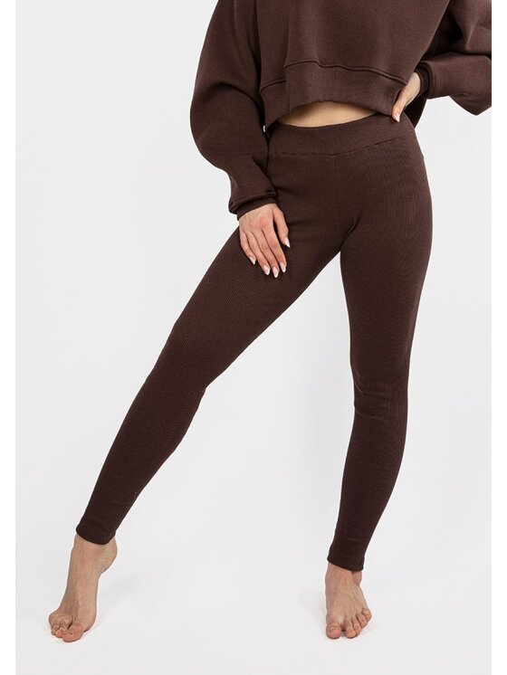 DKaren Sport DKaren Sport Legginsy DK-K-B13 Brązowy Classic Fit