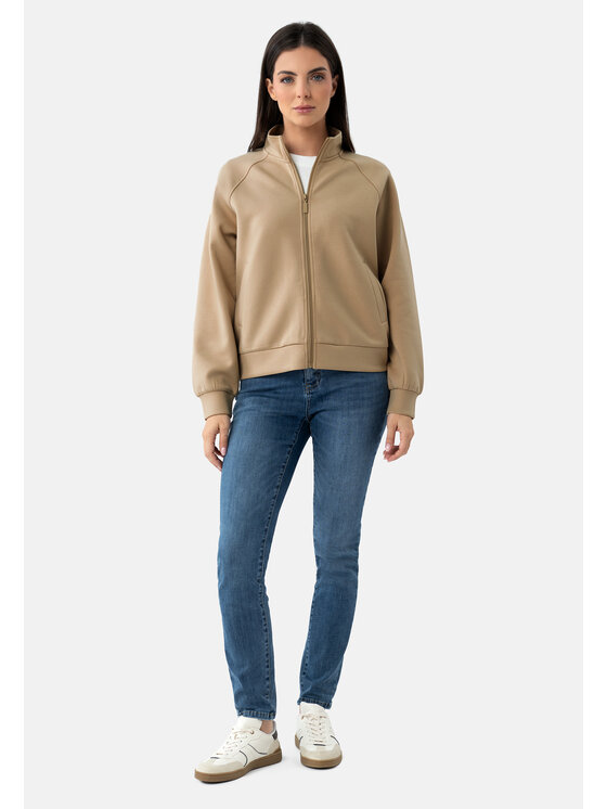Volcano Volcano Bluza B-ELIA Beżowy Regular Fit