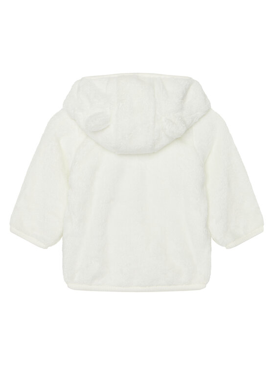 United Colors Of Benetton United Colors Of Benetton Felpa di pile 30Y5A501D Bianco Regular Fit