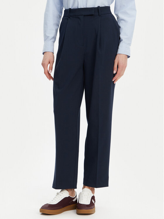 Tommy Hilfiger Chino nohavice WW0WW44793 Tmavomodrá Tapered Fit