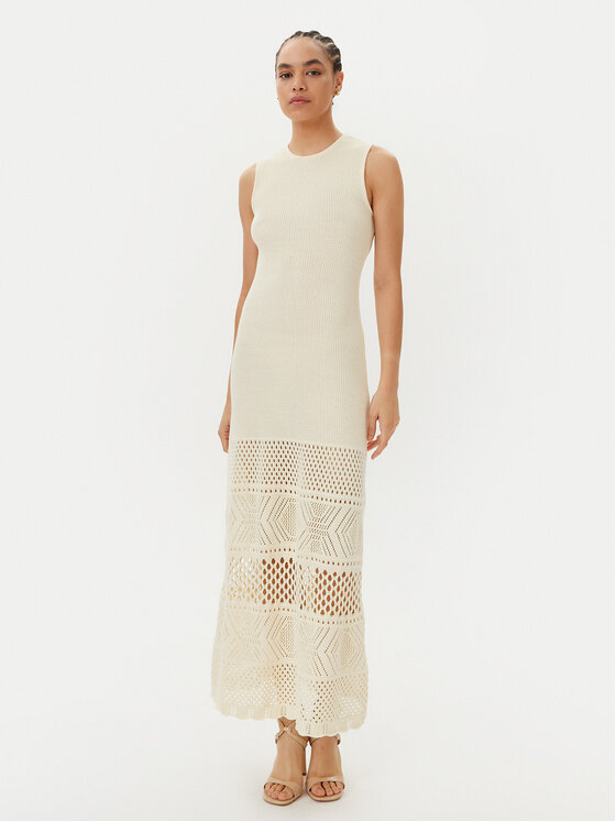 TWINSET TWINSET Strickkleid 251LL3SBB Beige Regular Fit