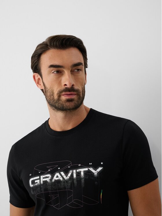 4F 4F T-Shirt 4FRAW26TTSHM4667-20S Μαύρο Regular Fit