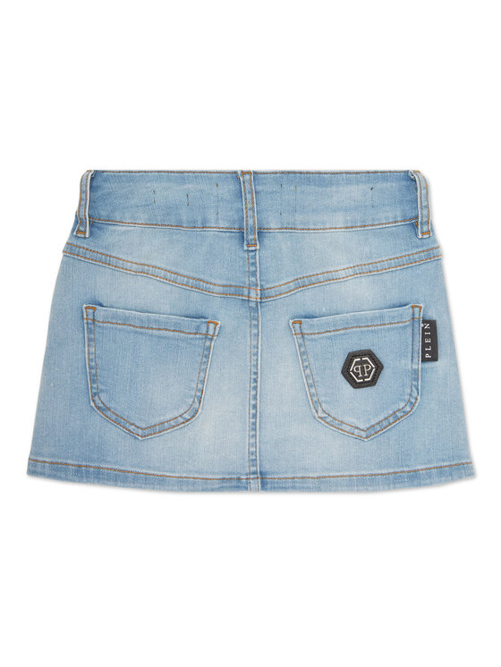 PHILIPP PLEIN PHILIPP PLEIN Gonna di jeans 20157 Celeste Comfort Fit
