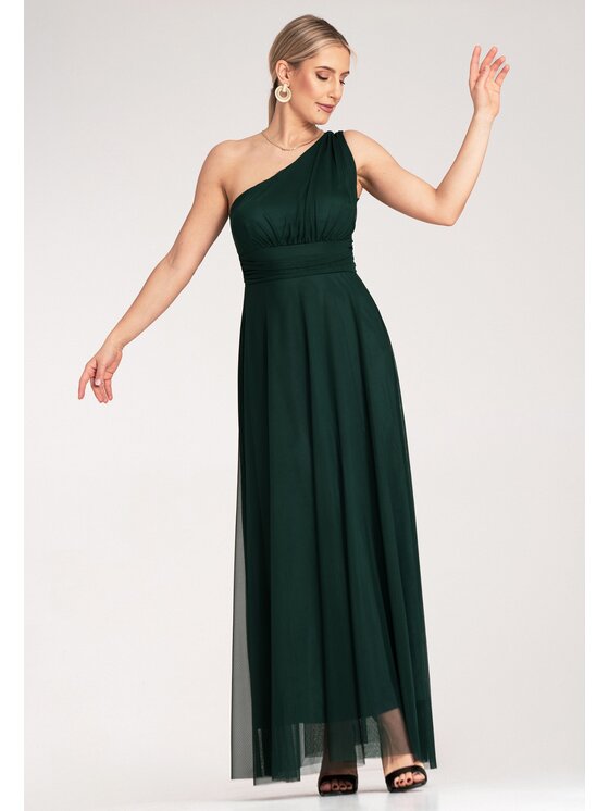 FIGL FIGL Abito da sera M1172 Verde Flared Fit