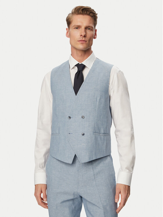 HUGO HUGO Uzvalks Arti/Hesten242V1X 50559671 Zils Extra Slim Fit