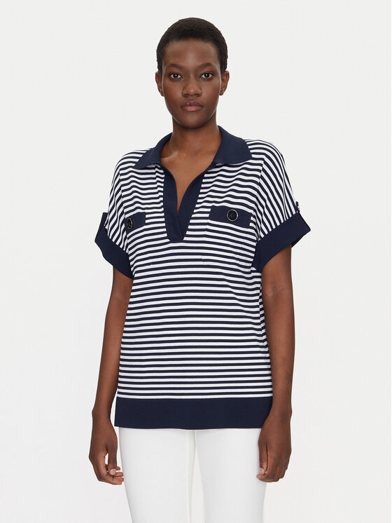 Luisa Spagnoli Luisa Spagnoli Polokošile Caio 58672 Bílá Regular Fit