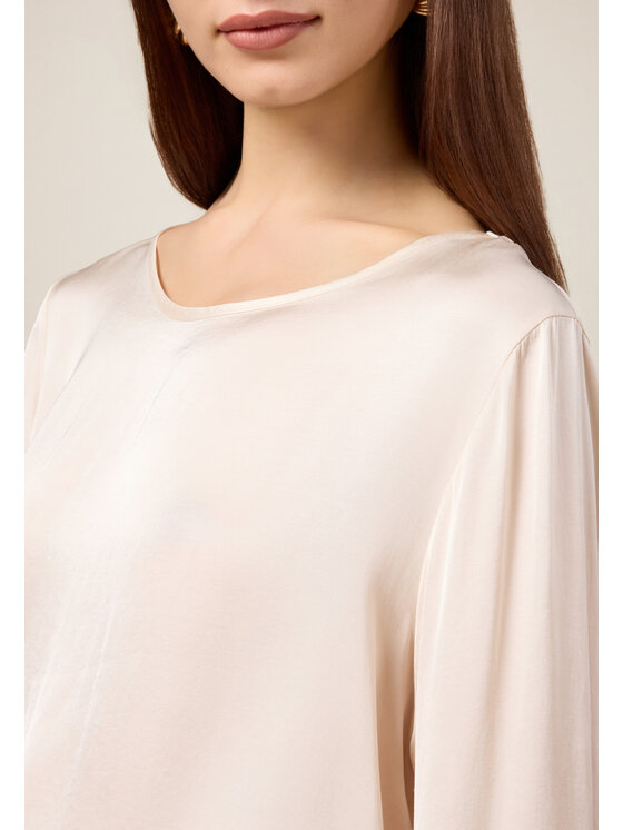 Oltre Oltre Bluzka 2478R003041N002 Biały A-Line Fit