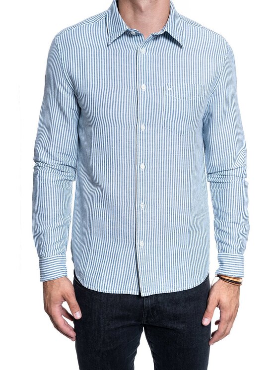 Wrangler Wrangler Camicia LS 1 PKT SHIRT Blu Regular Fit