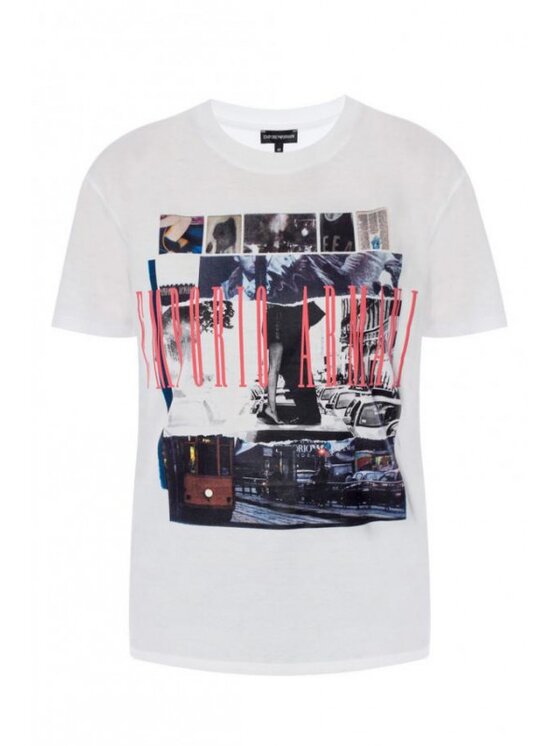 T-Shirt Emporio Armani, Rozmiar M, Białe, 3G2T87 2JSYZ 100