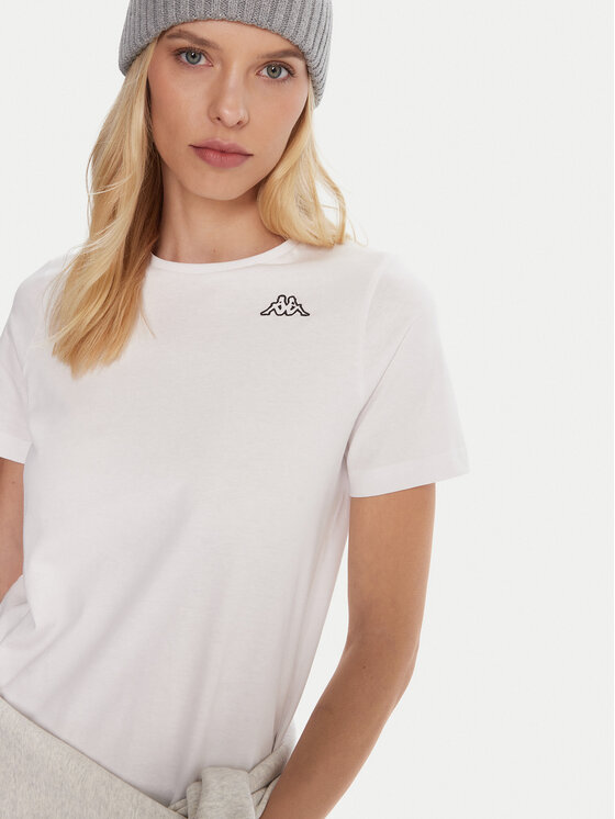 Kappa Kappa Set dveh majic Logo Alyce 322564W Bela Regular Fit