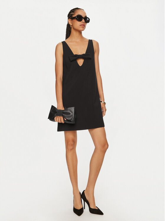 ViCOLO ViCOLO Coctailkleid TS0075 Schwarz Regular Fit