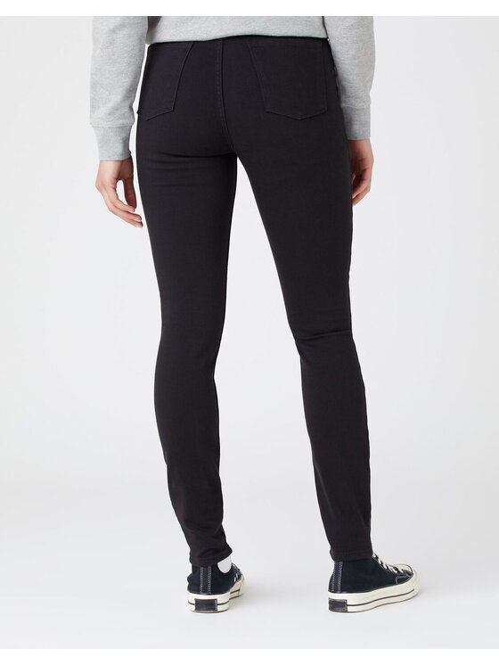 Wrangler Wrangler Jeansy SKINNY Czarny Skinny Fit
