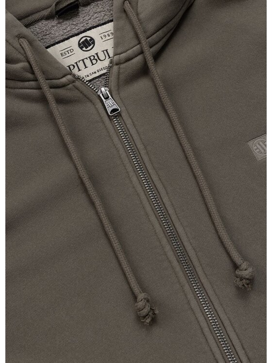 PITBULL PITBULL Bluza Washed HACKETT Zielony Regular Fit