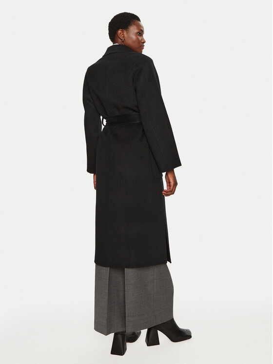 IVY OAK IVY OAK Wollmantel Celia IO111046 Schwarz Loose Fit