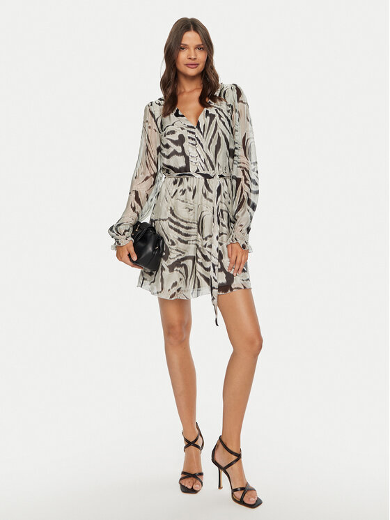 Guess Guess Sukienka codzienna Marcelle W4BK41 WE550 Biały Regular Fit