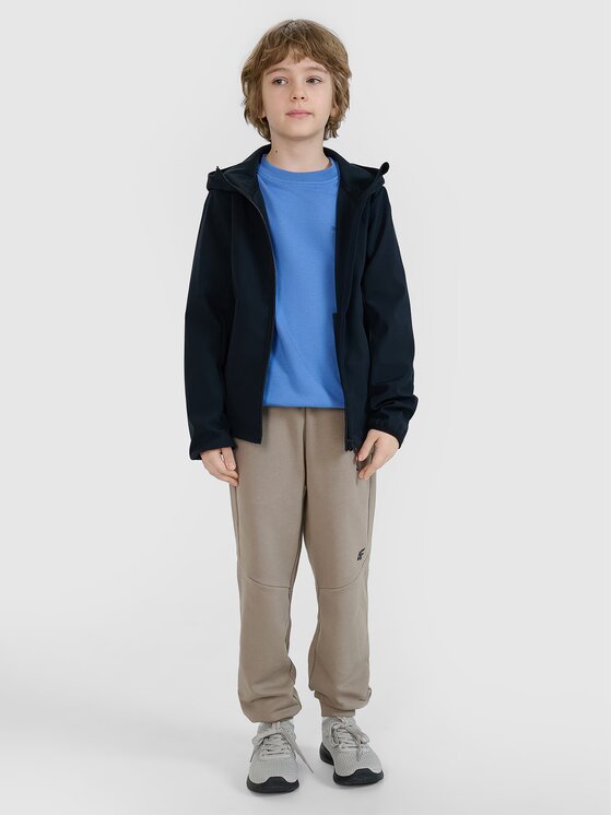 4F 4F Kurtka softshell 4FJWspring_summer_2025TSOFM306 Czarny Regular Fit