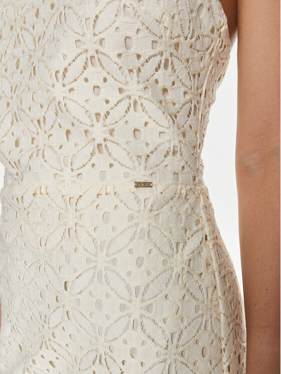 Gaudi Gaudi Sukienka letnia 411FD15032 Biały Regular Fit