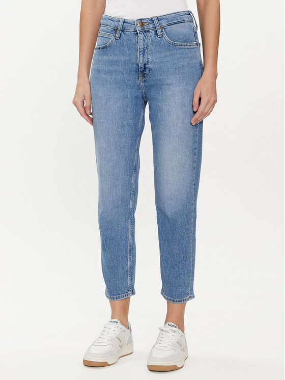 Lee Džínsy Carol 112328372 Modrá Straight Fit