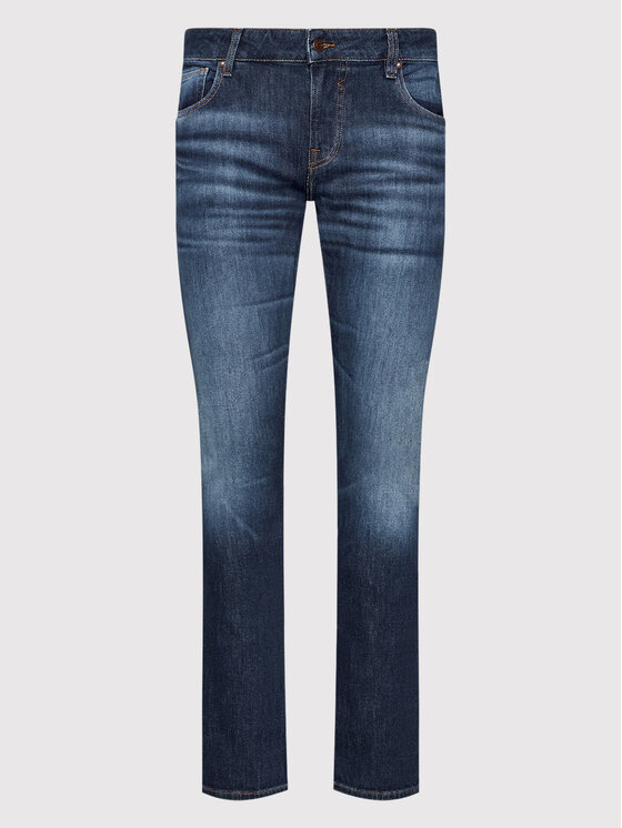 Guess Guess Дънки Miami M2YAN1 D4Q41 Тъмносин Skinny Fit