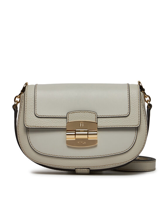 Geantă Furla Club 2 S Crossbody 26 WB00920-BX0053-1704S-1007 Écru