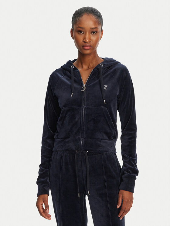 Juicy Couture Juicy Couture Pulóver Madison JCWA122001 Sötétkék Slim Fit