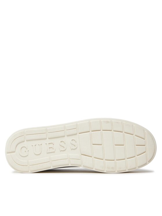 Guess Sneakers Donna Bianco FLPWLL LEL12 - Scarpe Platform In Ecopelle Con Suola Spessa 7,5 Cm - 4