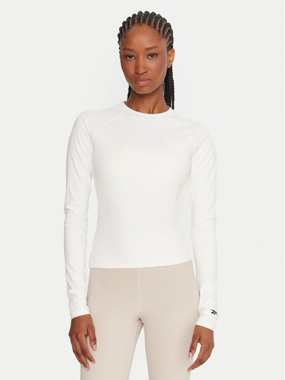 Reebok Reebok Φανελάκι τεχνικό Reebok X Ewa Chodakowska RK25316CCW Εκρού Slim Fit