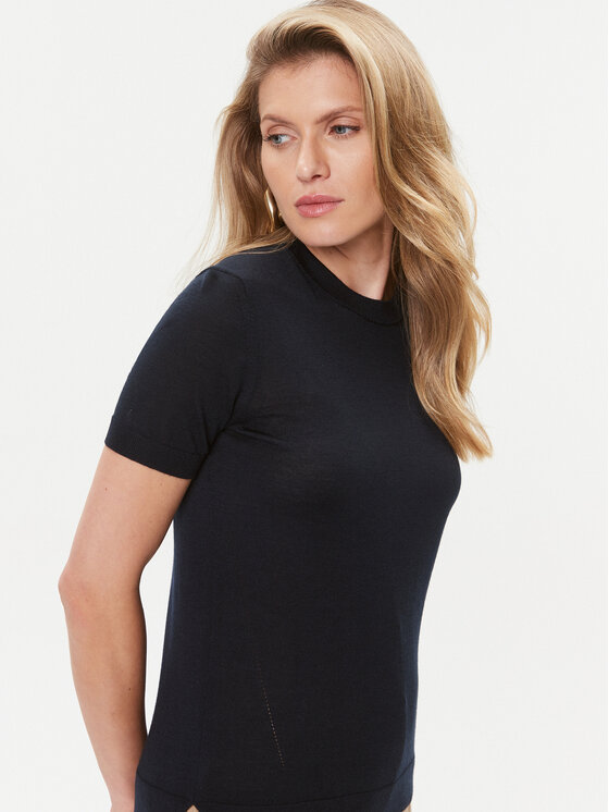 BOSS Boss Пуловер Falyssiasi 50492857 Тъмносин Regular Fit