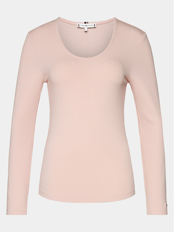 Tommy Hilfiger Tommy Hilfiger Majica WW0WW41654 Ružičasta Slim Fit