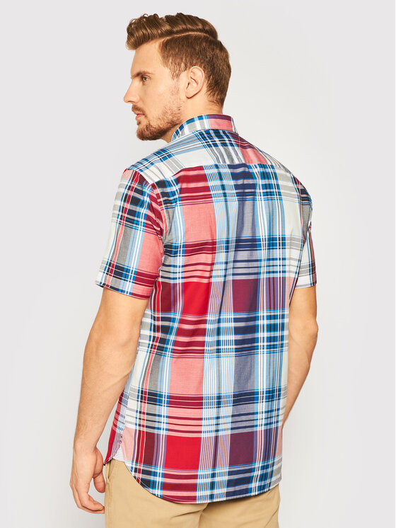 Chemise madras homme pas store cher