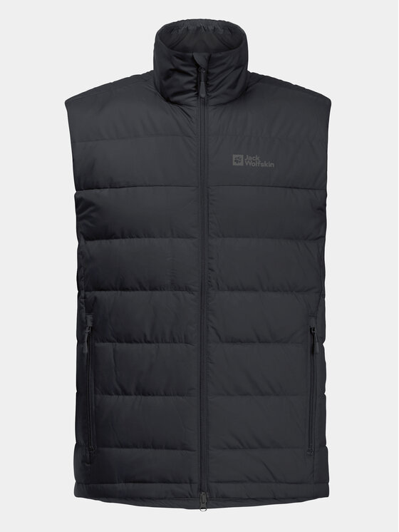 Jack Wolfskin Jack Wolfskin Vestă Ather Down Vest 1207691 Negru Regular Fit