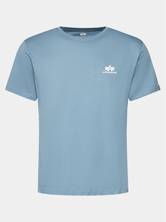 Alpha Industries Alpha Industries Tričko Basic T Small Logo 188505 Modrá Regular Fit