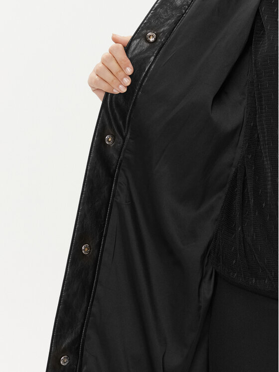 TWINSET TWINSET Γούνα 232TT2020 Μαύρο Regular Fit