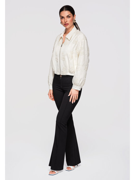Ombre Ombre Kurtka przejściowa OW-JANP-0133 Beżowy Oversize