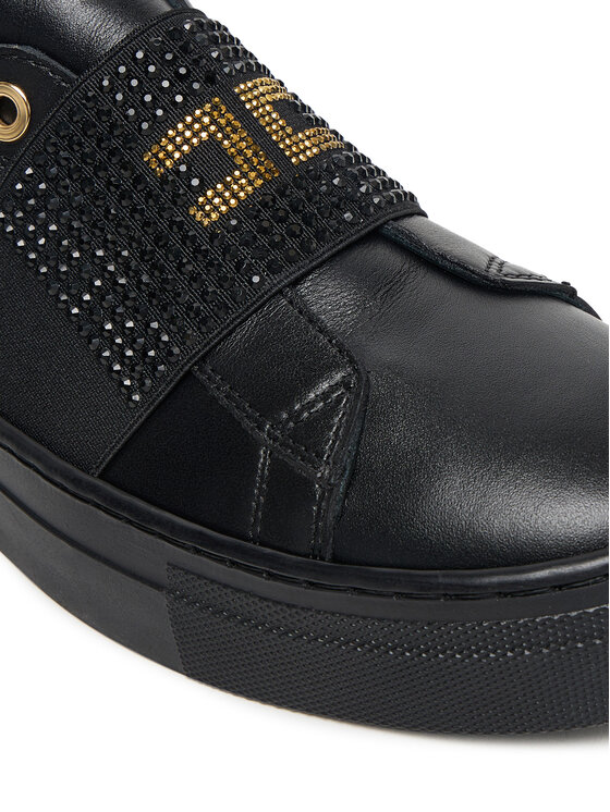 Elisabetta Franchi Elisabetta Franchi Sneakersy Low Cut Velcro F4A9-E0355-1251 S Czarny