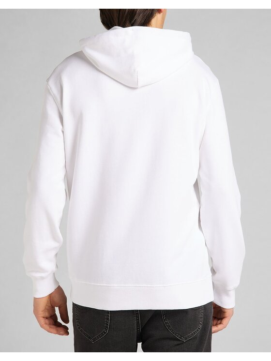 Lee Lee Bluza PRIDE HOODIE Biały Regular Fit