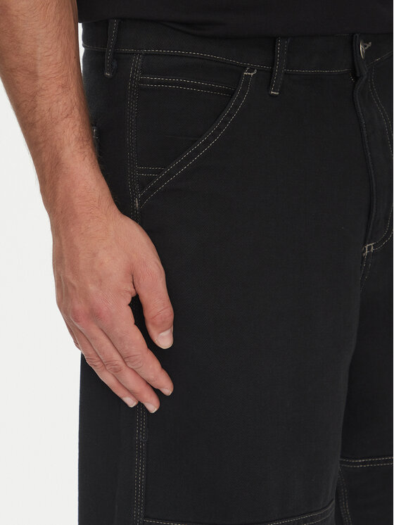 Jack & Jones Jack & Jones Pantalon scurți din material Owen 12278222 Negru Baggy Fit