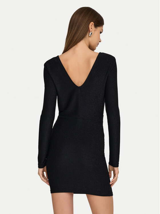 ONLY ONLY Koktejlové šaty Rich 15360278 Černá Regular Fit