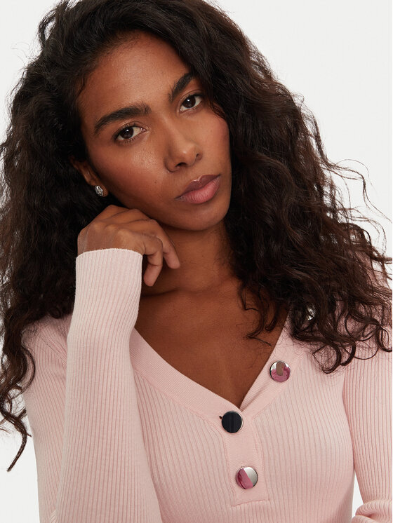 Morgan Morgan Maglione 201-MBANBI.N Rosa Slim Fit