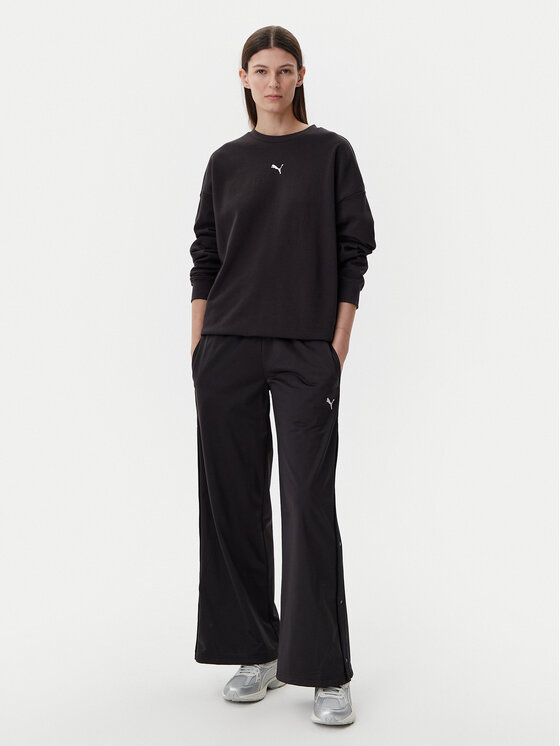 Puma Puma Spodnji del trenirke Ess 629804 Črna Wide Leg