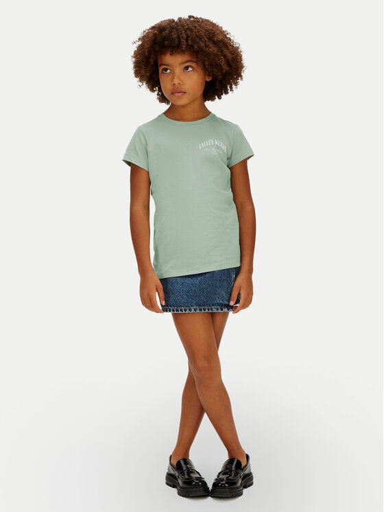 Calvin Klein Jeans Calvin Klein Jeans Тишърт LVCKSJA23G Светлозелен Slim Fit