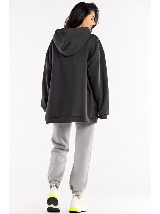 Infinite You Infinite You Felpa M323 Grigio Basic Fit