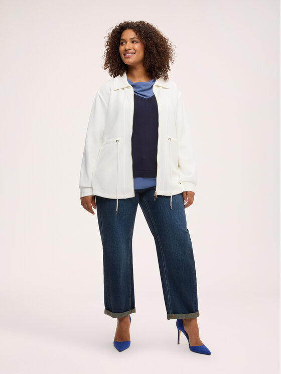 Fiorella Rubino Fiorella Rubino Bluza G816L009326N011 Biały Over Fit