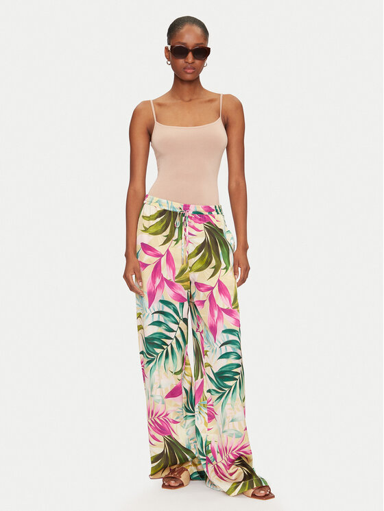 Guess Guess Palazzo bikses W5GB11 WH9C2 Daudzkrāsains Wide Leg
