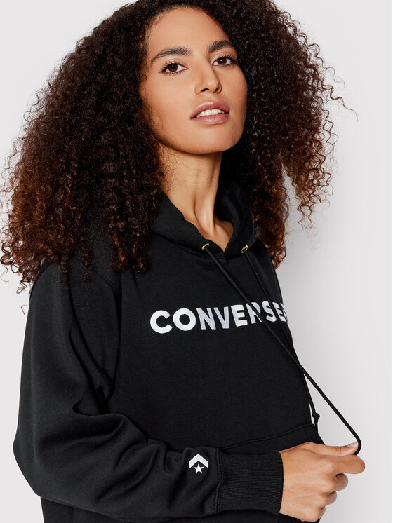 Converse Felpa Icon Play 10023970 A01 Nero Regular Fit Modivo