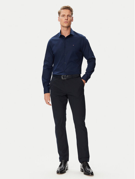 Tommy Hilfiger Tommy Hilfiger Πουκάμισο MW0MW45307 Σκούρο μπλε Regular Fit