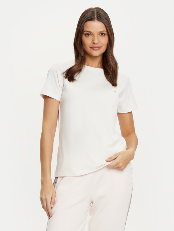 Guess Guess T-Shirt V4YI09 J1314 Weiß Regular Fit