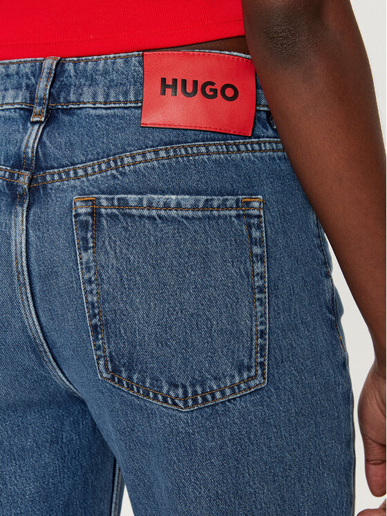HUGO HUGO Jeans hlače Gilissi 50524883 Modra Straight Leg