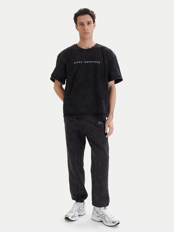 Alpha Industries Alpha Industries Teplákové kalhoty Vintage Basic 258361 Černá Regular Fit