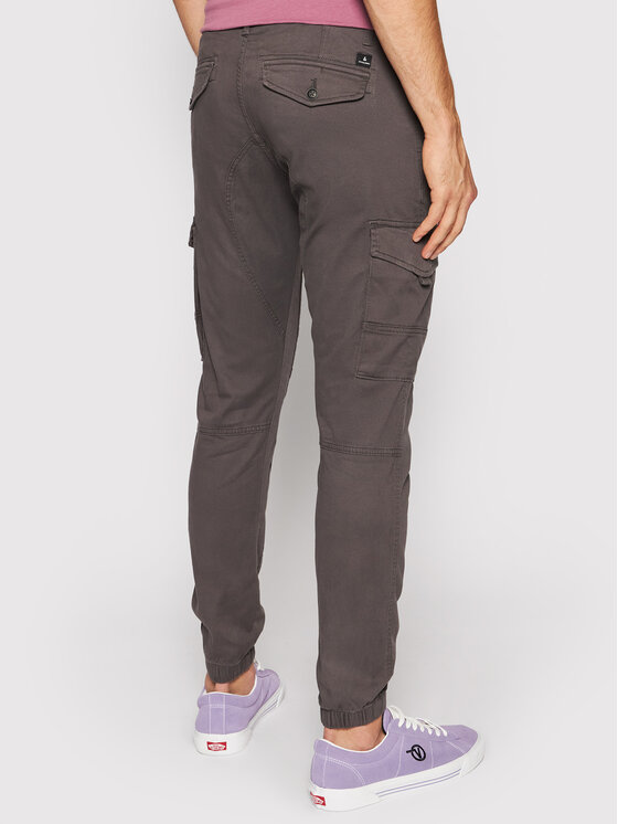 Jack&Jones Jack&Jones Bavlnené nohavice Paul 12140326 Sivá Tapered Fit